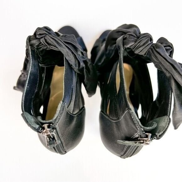 ALEXANDRE BIRMAN Sandals womens size 8.5 black Tie Silk Gladiator Sandals - Picture 11 of 13